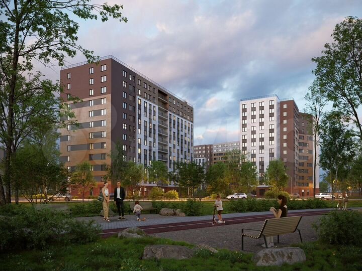 2-к. квартира, 56,9 м², 8/12 эт.