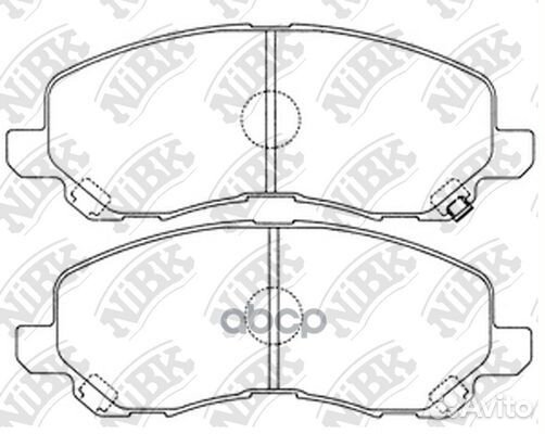 PN3469-nibk колодки дисковые п Mitsubishi Spac