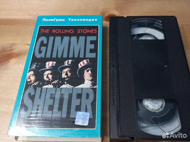 VHS. THE rolling stones. shelter