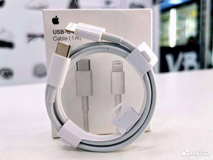 Кабель Lightning USB-C 1м для быстрой зарядки