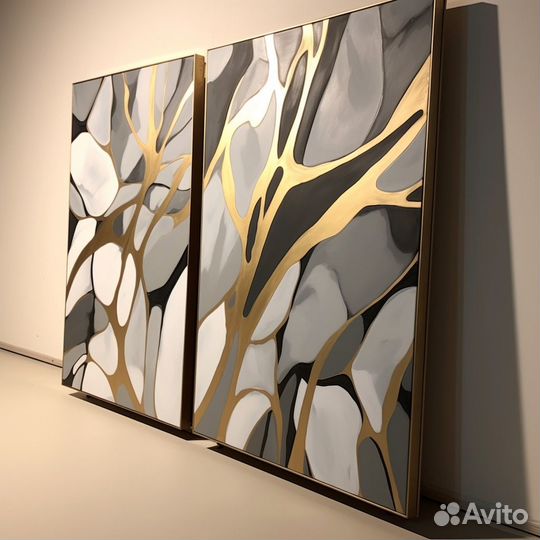 Картины абстракции Акриловая живопись на заказ