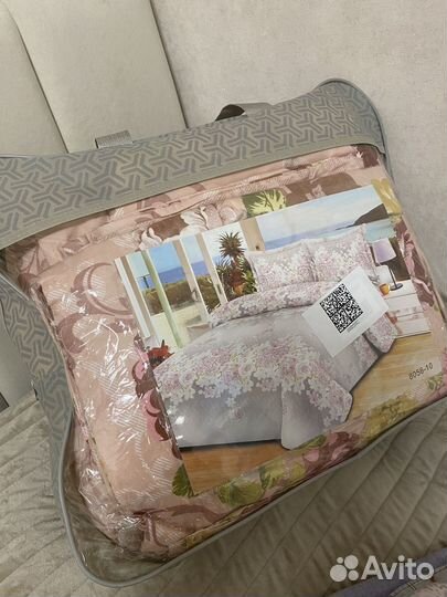 Постельное белье евро с одеялом