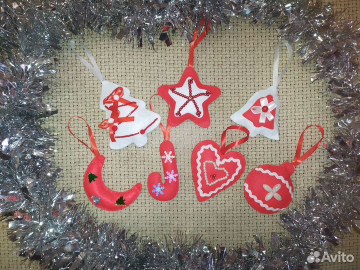 Ëлочные игрушки из фетра