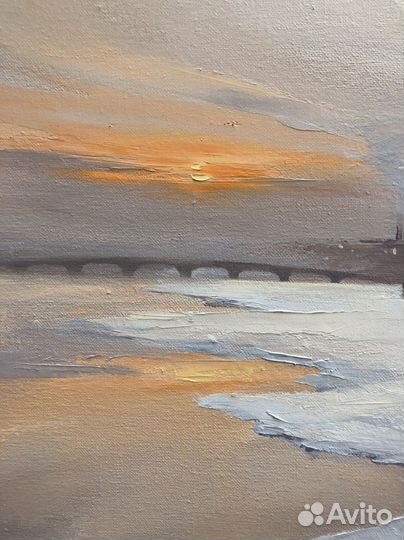 Картина зимний Петербург современная