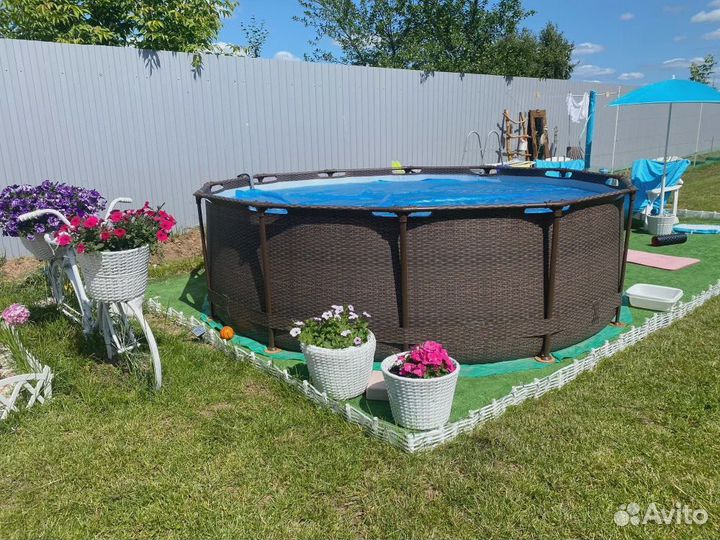 Каркасный бассейн 366х100 Ротанг