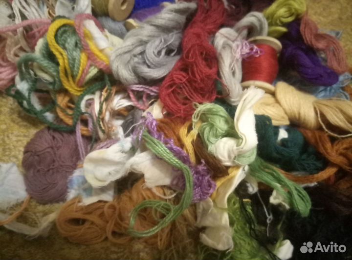 Нитки мулине шерсть