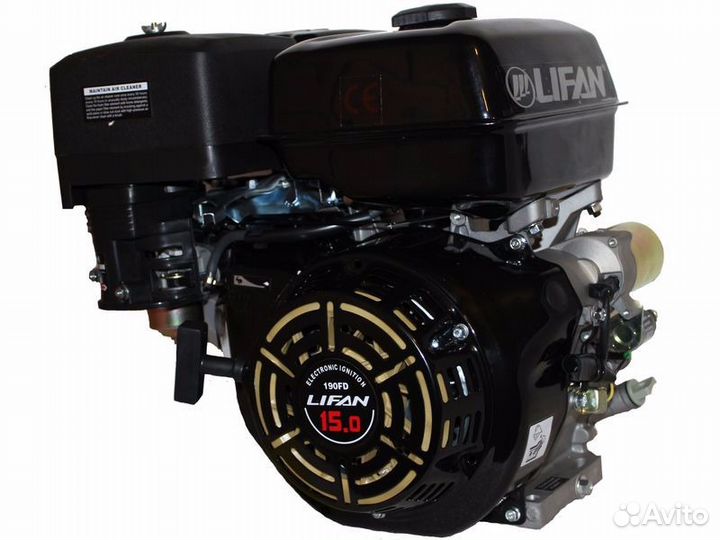 Двигатель Lifan 15л.с 190F с катушкой освещения 7А