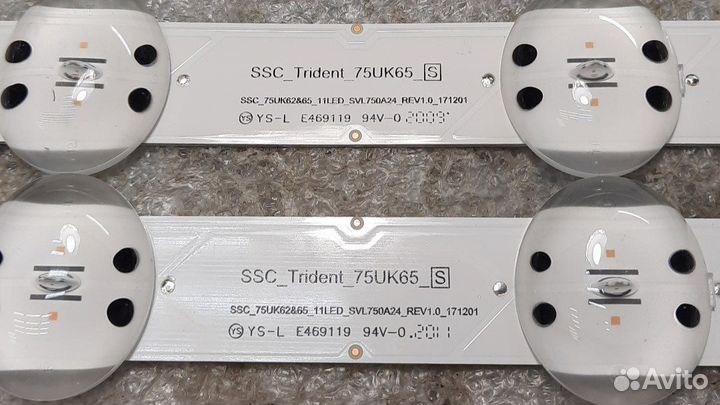 Подсветка ssc 75uk62&65 11LED svl750a24 rev1.0 171