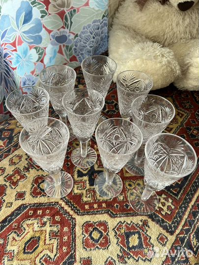 Хрустальные бокалы высота 15 см