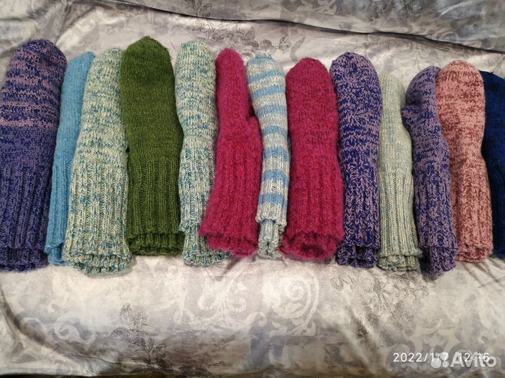 Носки вязаные шерстяные мужские и женские