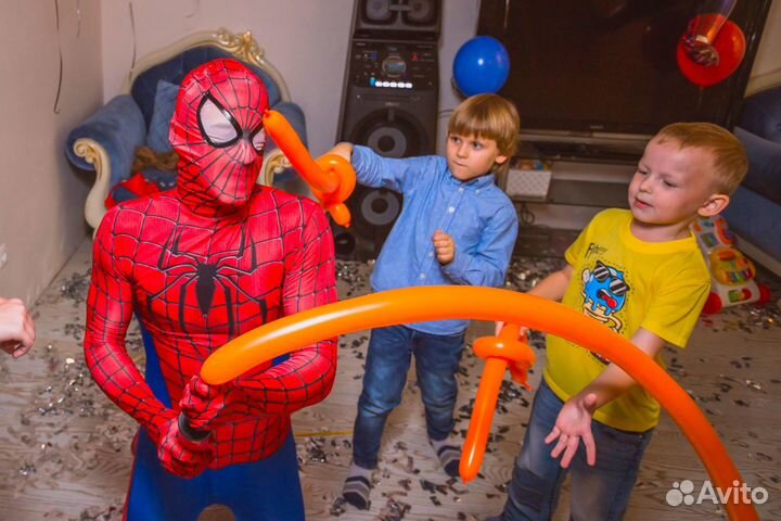 Аниматор Человек-Паук на детский праздник