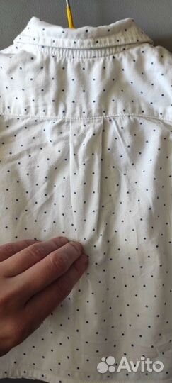 Блузка белая на девочку 80 см