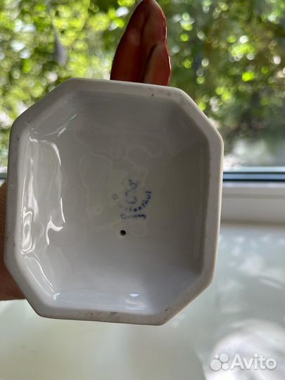 Птица попугай фигурка фарфоровая германия