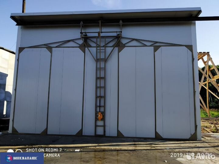 Сушильная камера 60 м3 с теплогенератором увн-250