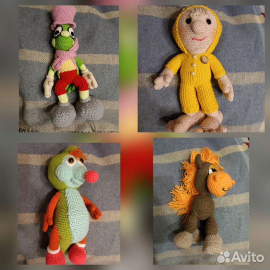 Детские вязаные игрушки мягкие новые