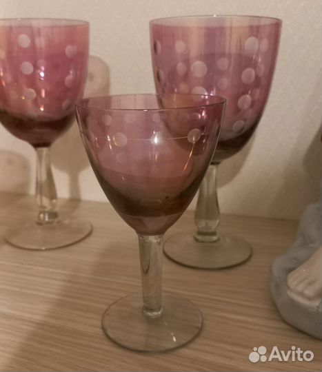 Фужеры большие, маленькие. Винтаж