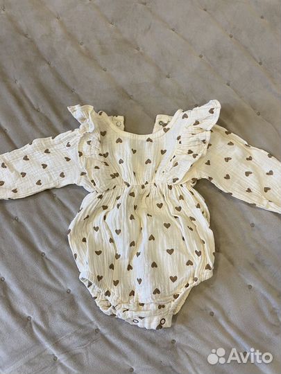 Боди из муслина 62-68