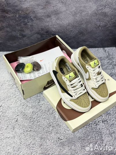 Кроссовки Travis Scott x Air Jordan 1 Low Golf