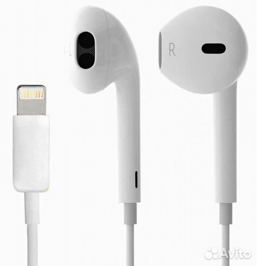 Гарнитура EarPods штекер Lightning белые cоpy