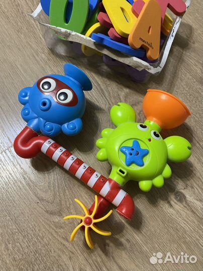 Игрушки для ванной на присосках