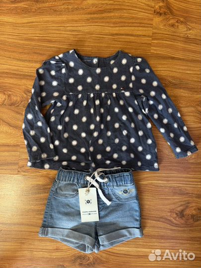 Пакет брендовых вещей на девочку 86 92