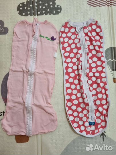 Пеленка-кокон на замке 56-62 и 62-68. Цена за оба