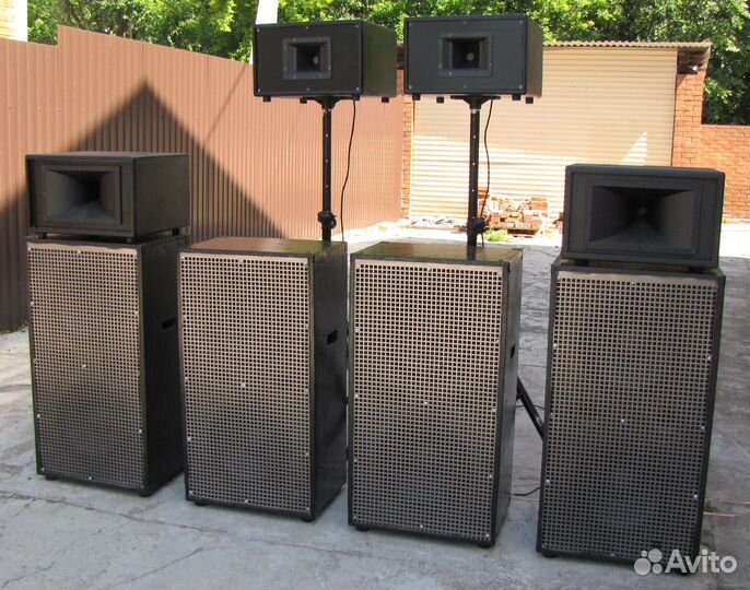 Колонки 2100-4200W 8шт Акустика F12