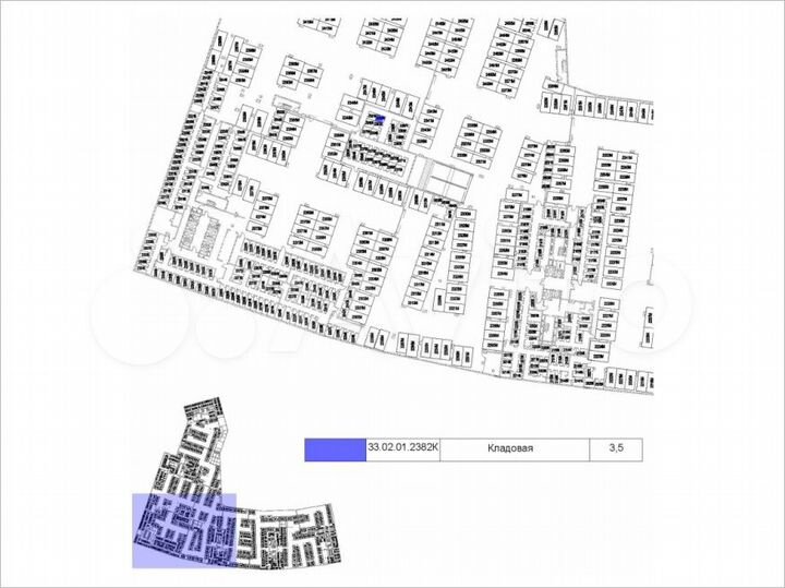Продается кладовое помещение площадью 3.5 кв.м. на