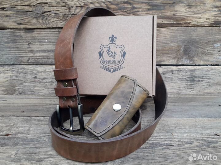 Подарочный набор из кожи Ручной работы