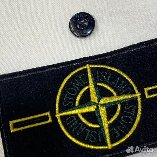 Зипхуди stone island белая