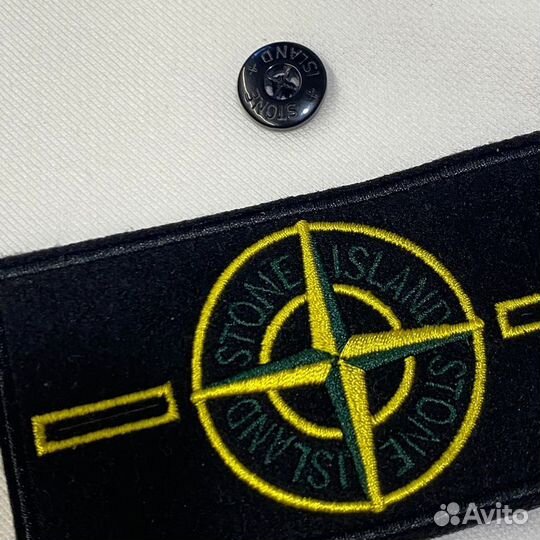 Зипхуди stone island белая