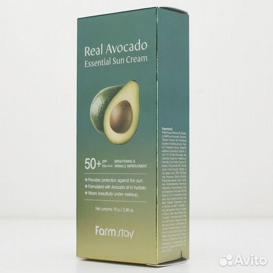 Farm Stay Солнцезащитный Крем с экстрактом авокадо