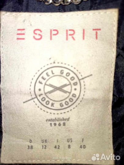 Шерстяное укороченное пальто Esprit 44/46