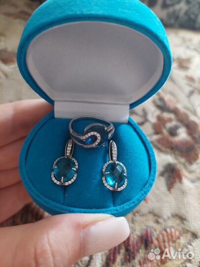 Серьги серебро