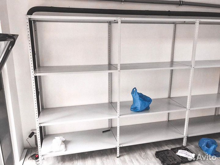 Замер доставка установка стеллажей металлических