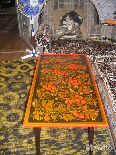 Журнальный столик хохлома