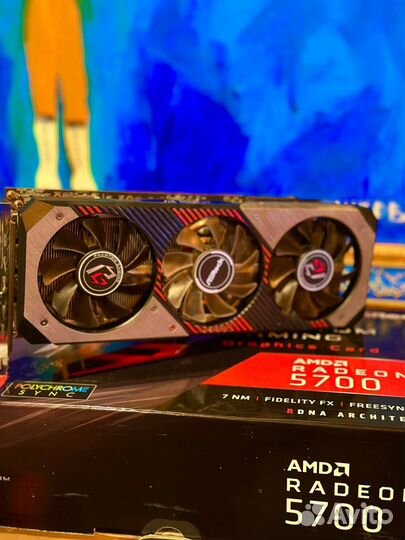 Видеокарта Amd Asrock 5700 phantom gaming 8gb