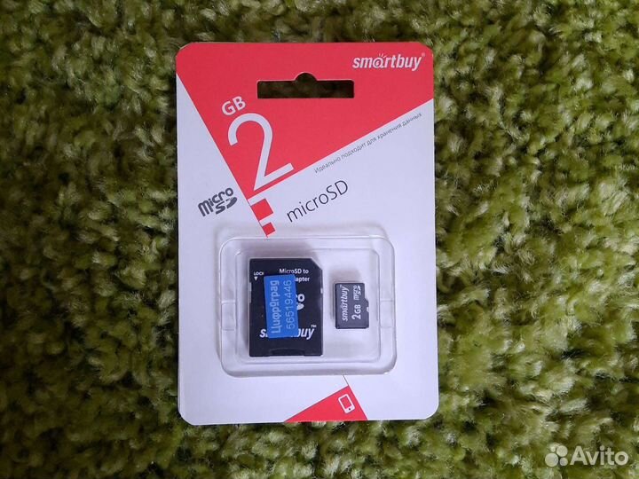 Карта памяти micro SD 2gb