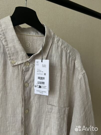 Рубашка льняная 3XL bogner новая