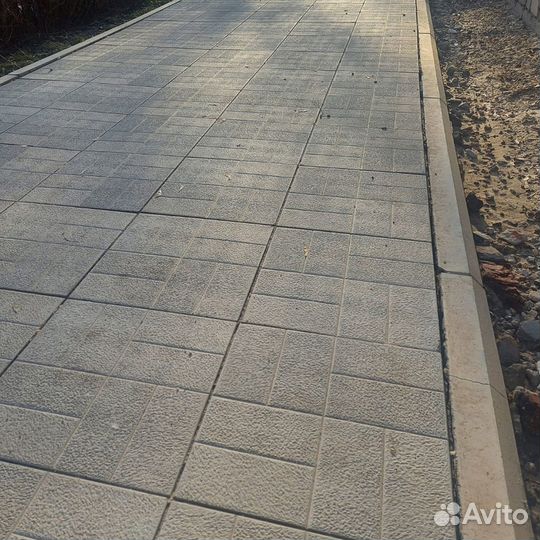 Тротуарная плитка, брусчатка, бордюр доставка