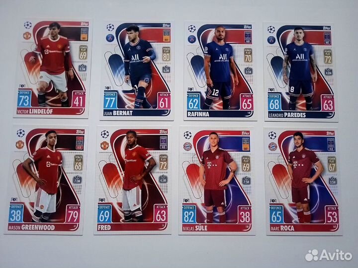 Topps Лига Чемпионов уефа 2021-2022. Match Attax