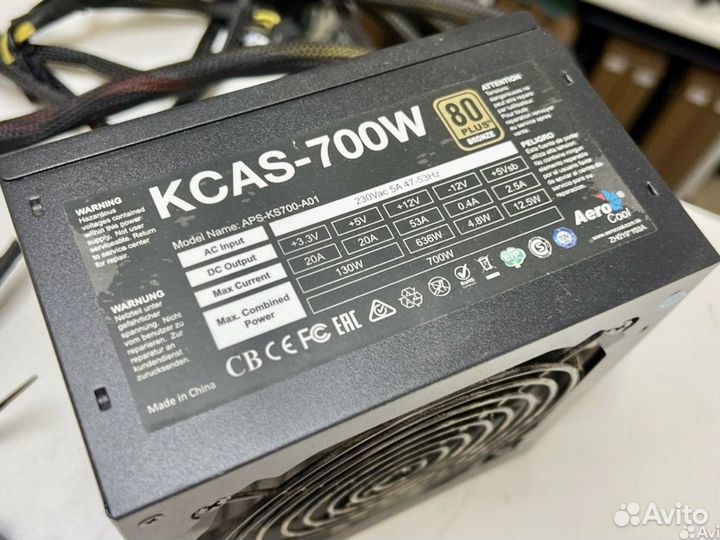 Блок питания AeroCool ATX kcas 700w Гарантия