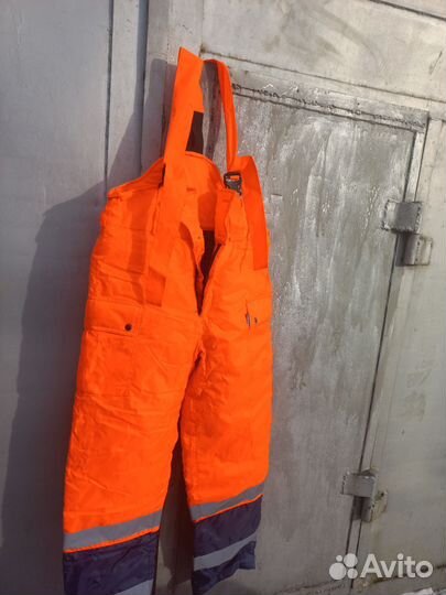 Полукомбинезон мужской рабочий зимний 52-54