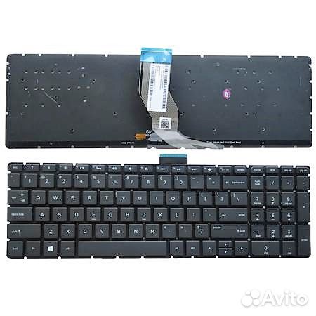 Клавиатура HP Pavilion 17-G054UR черная с подсветк