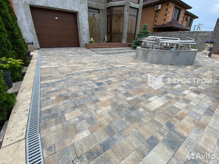 Тротуарная плитка, брусчатка, бордюры, газонная решетка