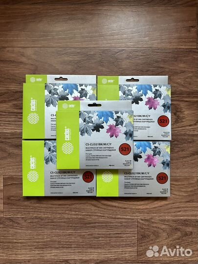 Картриджи Cactus CS-CLI521 (набор из 4-х шт)