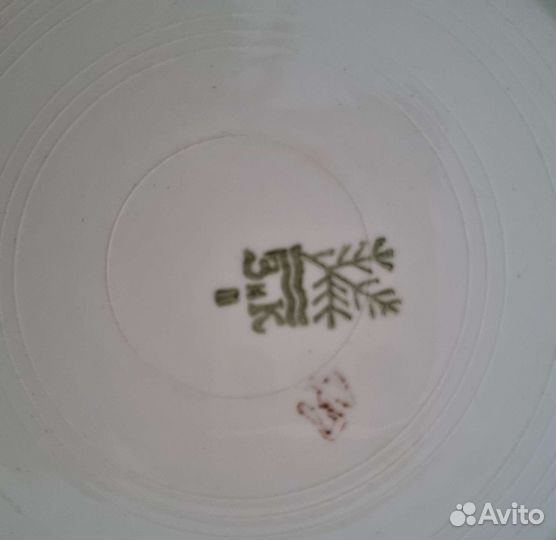 2 суповые тарелки из сервиза зик 1960-1965 гг