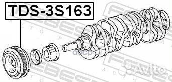 Шкив коленвала TDS-3S163 TDS-3S163 Febest