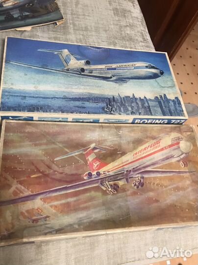 Сборные модели самолетов (коробки Пластикарт)