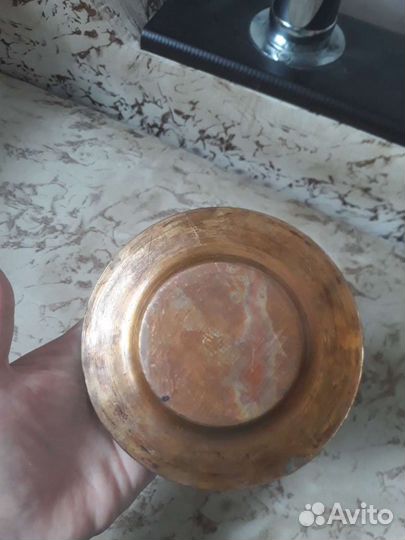 Тарелка медь старая